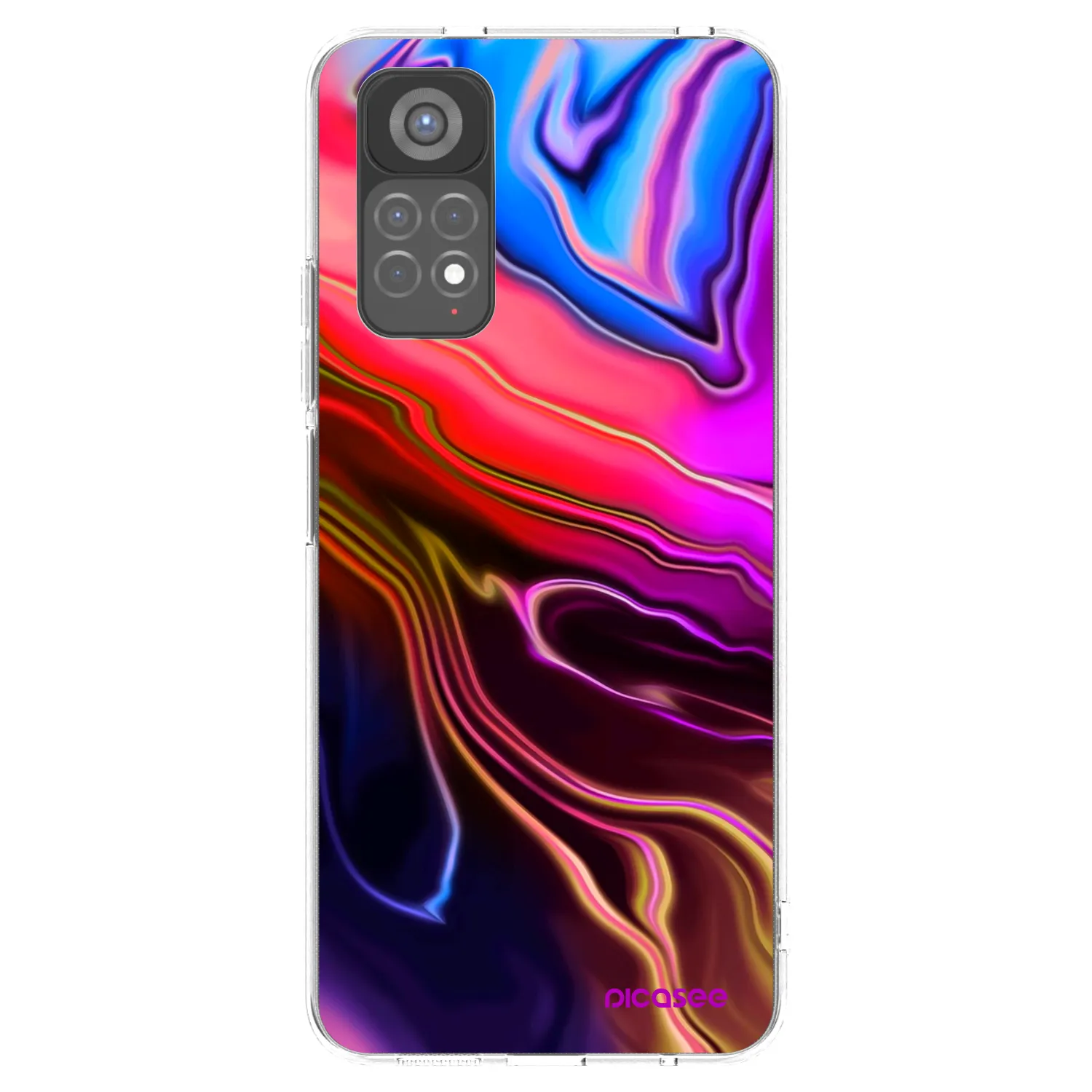 Picasee silikonový průhledný obal pro Xiaomi Redmi Note 11S 5G - Electric
