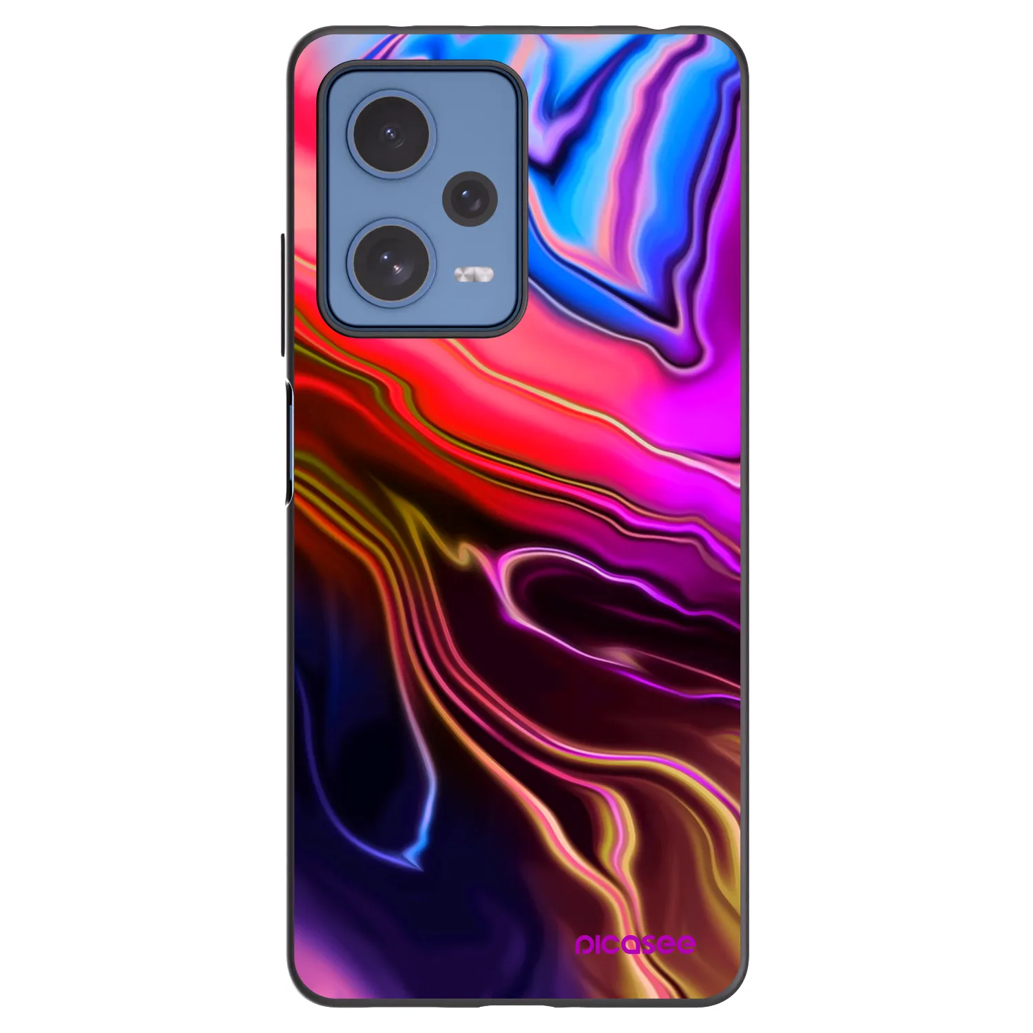 Picasee silikonový černý obal pro Xiaomi Redmi Note 12 Pro 5G - Electric