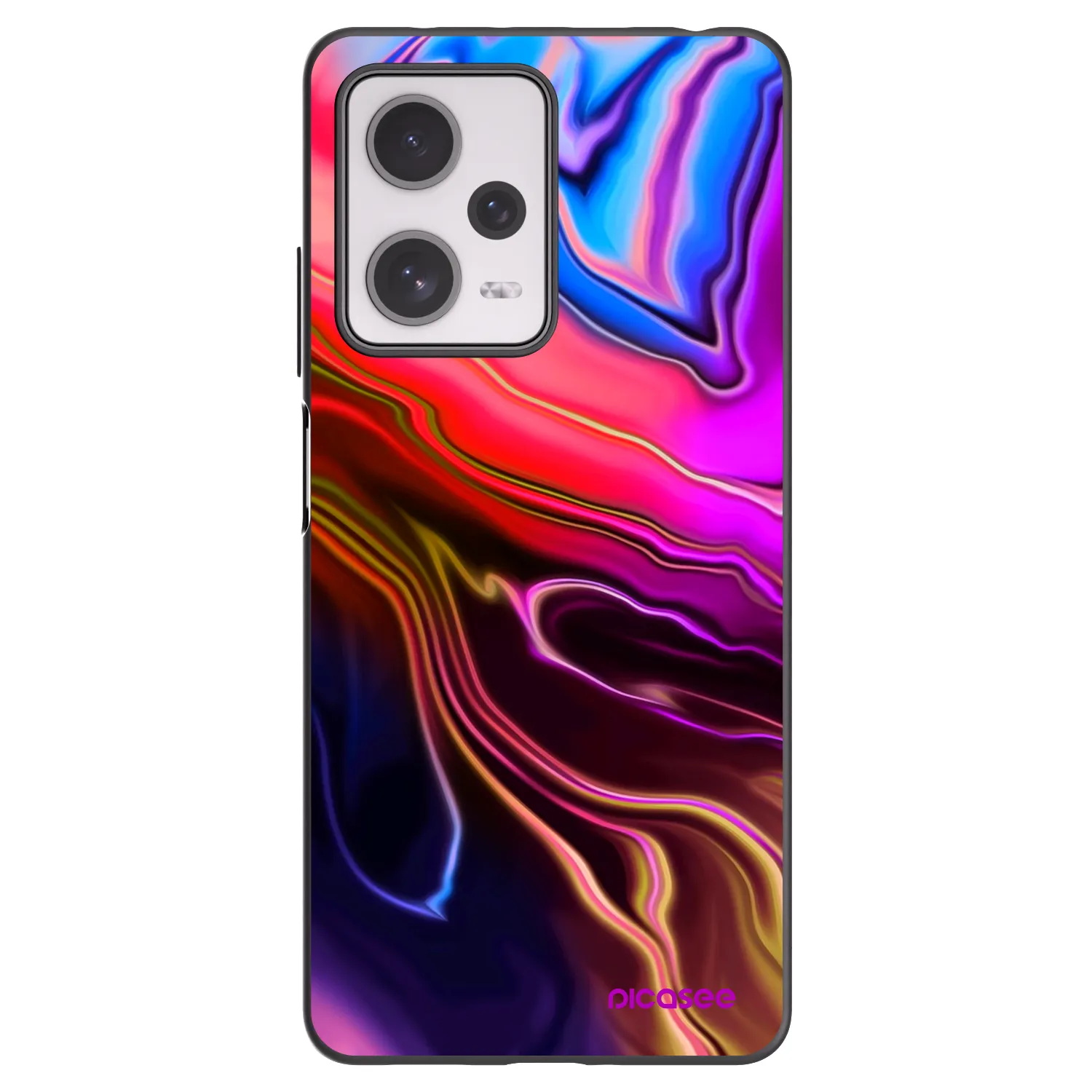 Picasee silikonový černý obal pro Xiaomi Redmi Note 12 Pro+ 5G - Electric