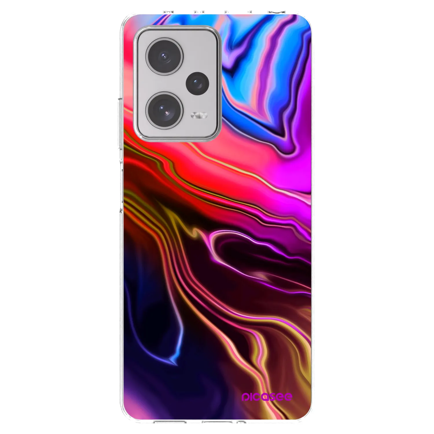 Picasee silikonový průhledný obal pro Xiaomi Redmi Note 12 Pro+ 5G - Electric