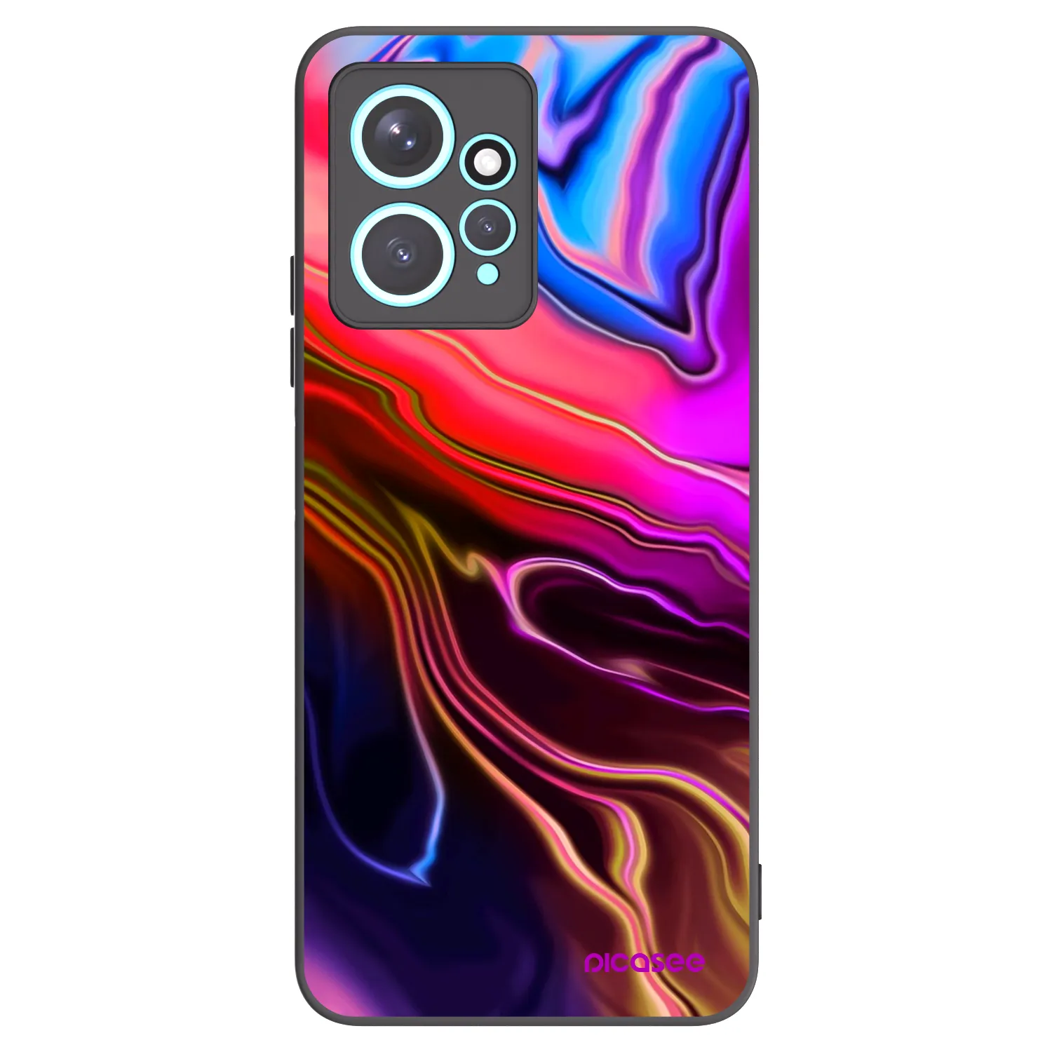 Picasee silikonový černý obal pro Xiaomi Redmi Note 12 4G - Electric