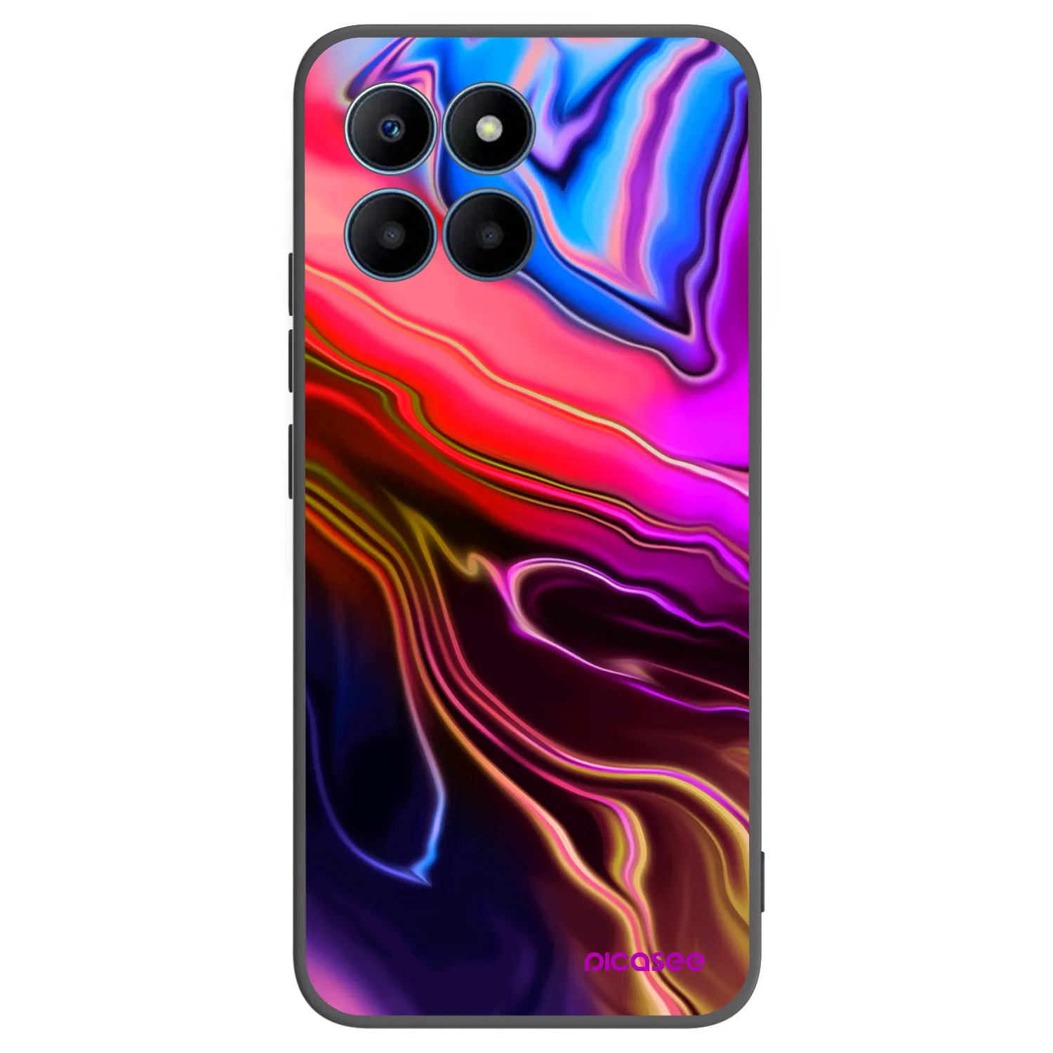 Picasee silikonový černý obal pro Honor 70 Lite - Electric