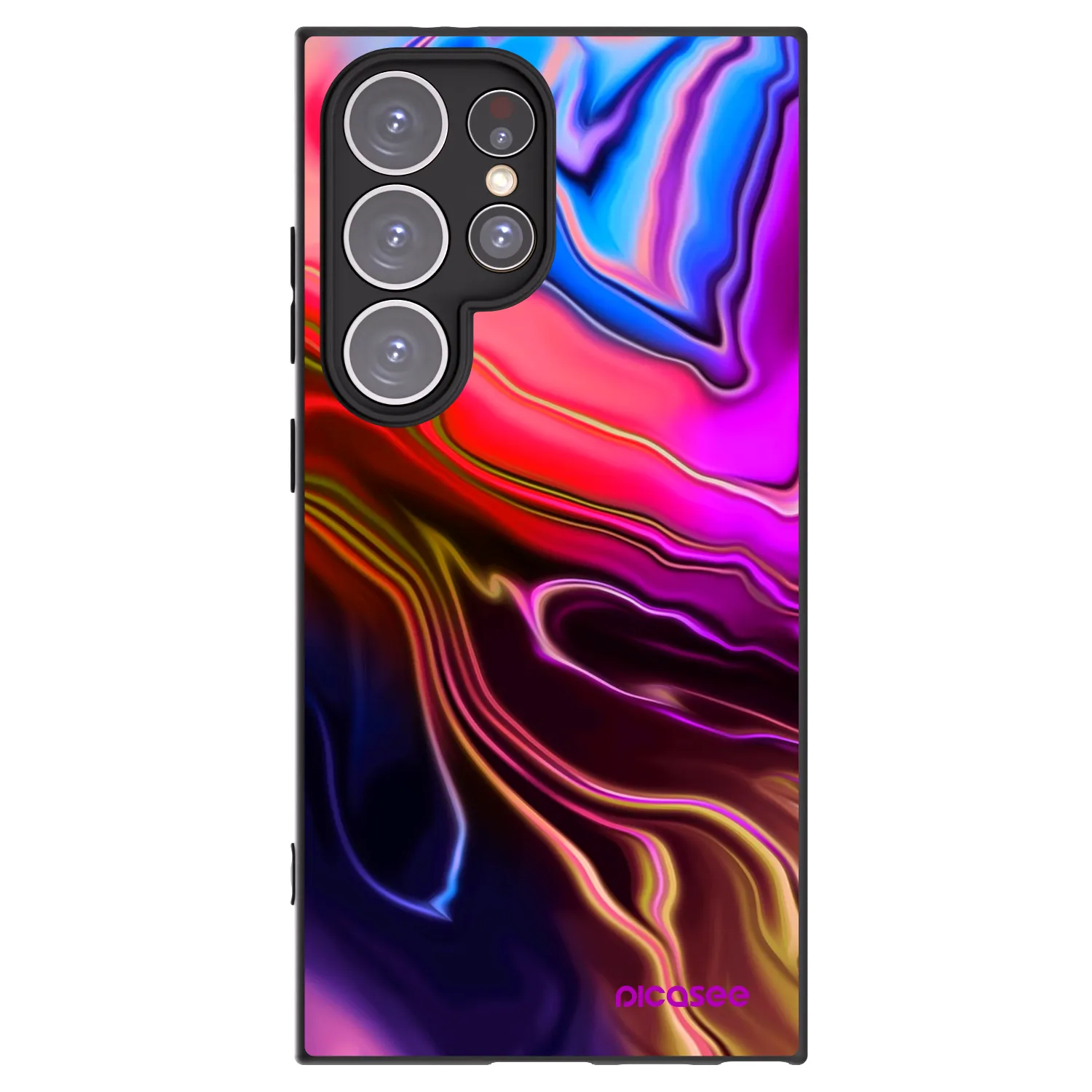 Picasee silikonový černý obal pro Samsung Galaxy S24 Ultra S928B 5G - Electric