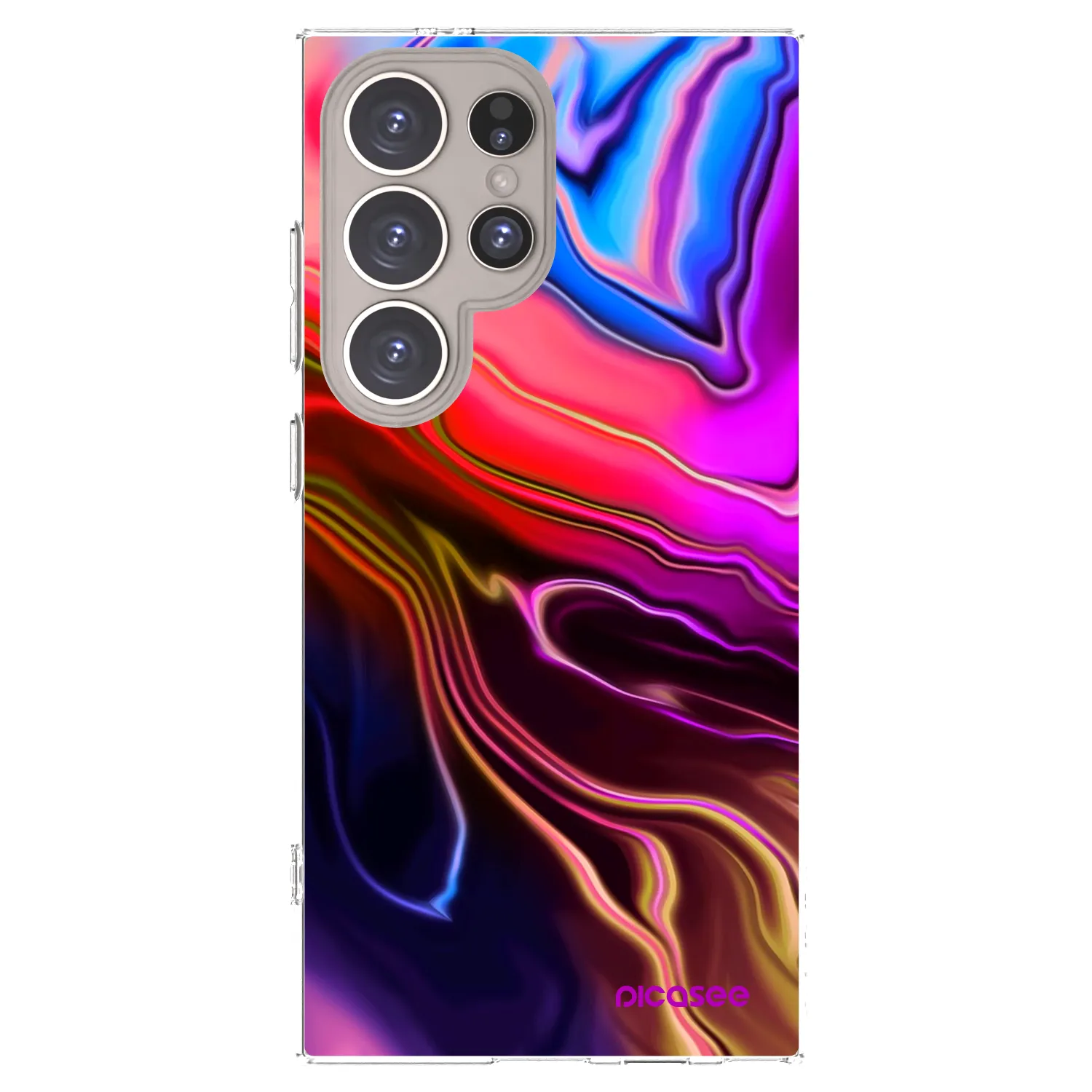 Picasee silikonový průhledný obal pro Samsung Galaxy S24 Ultra S928B 5G - Electric