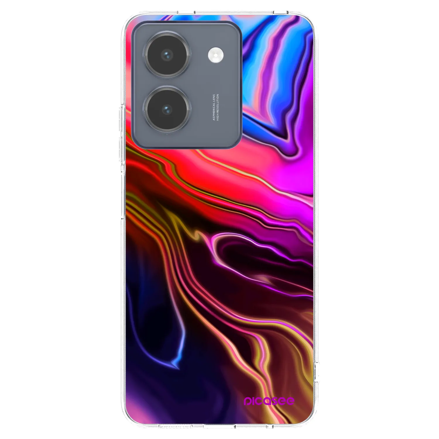 Picasee silikonový průhledný obal pro Vivo Y36 4G - Electric