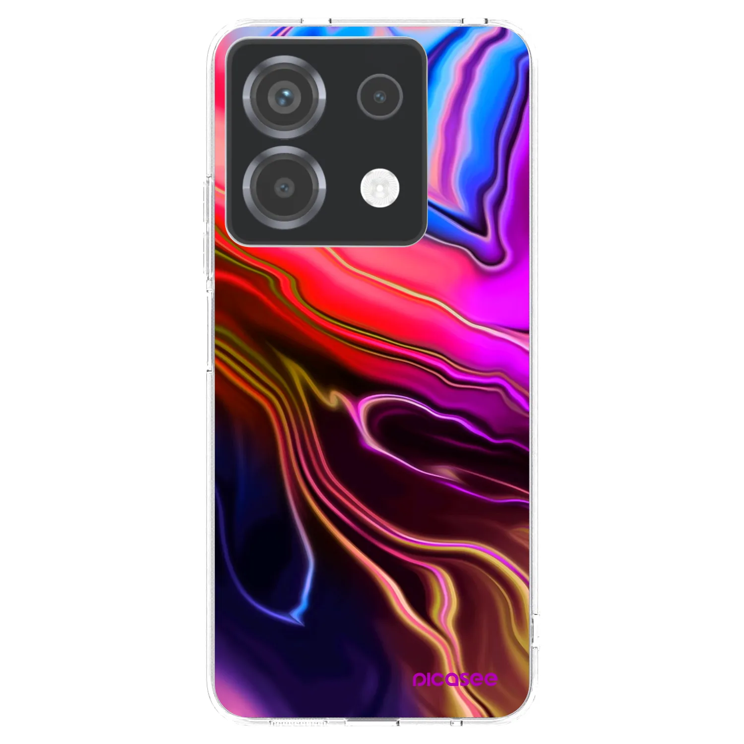 Picasee silikonový průhledný obal pro Xiaomi Poco X6 - Electric