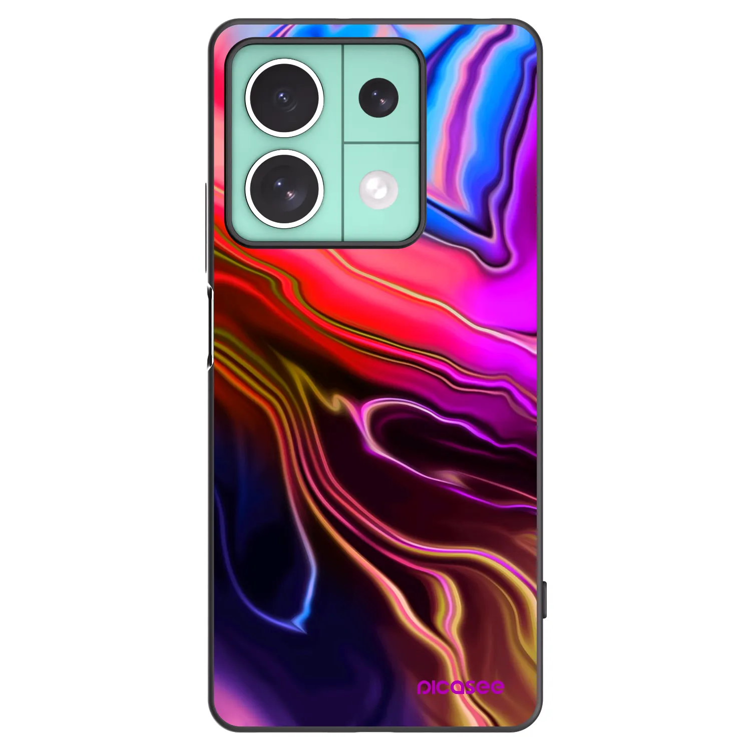 Picasee silikonový černý obal pro Xiaomi Redmi Note 13 5G - Electric