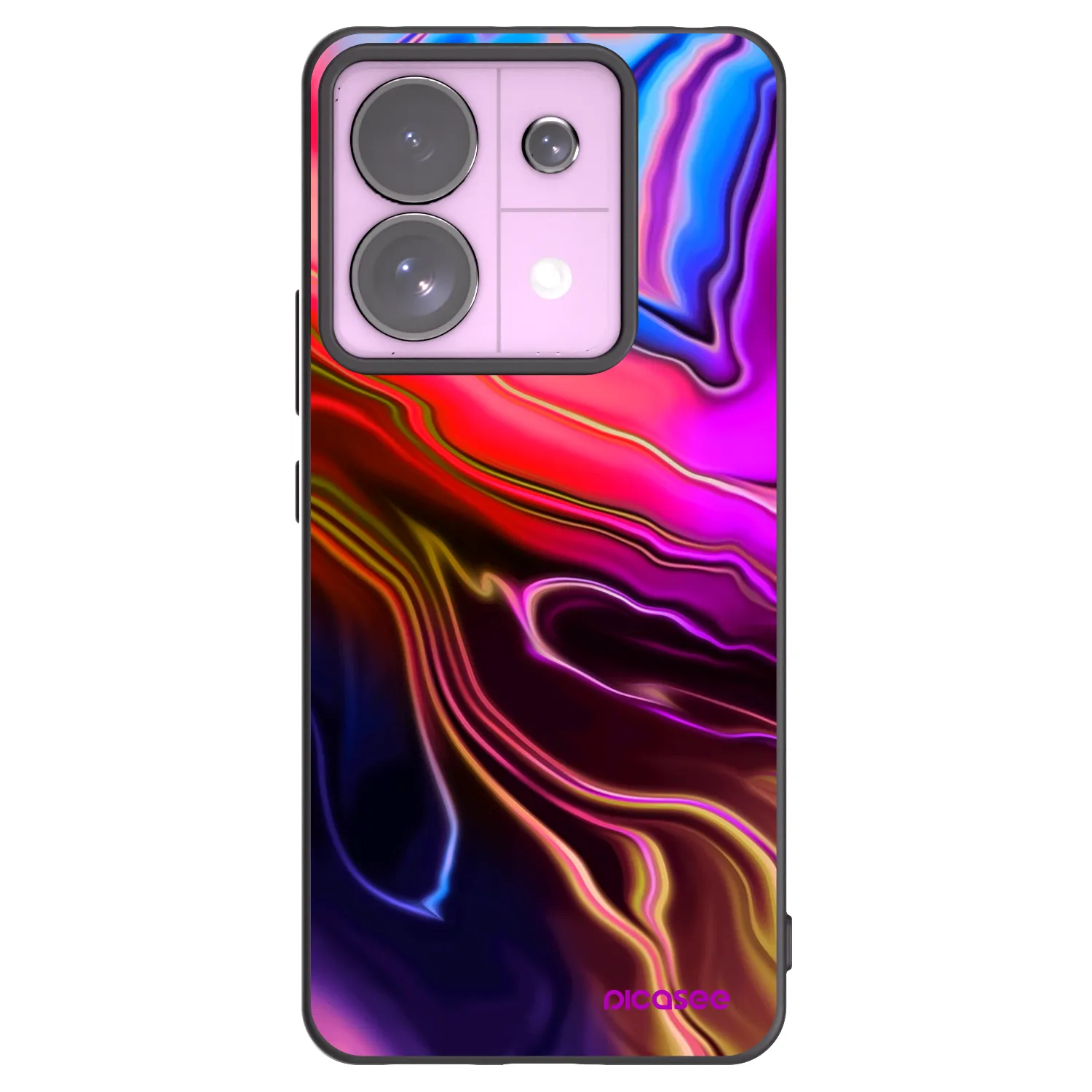 Picasee silikonový černý obal pro Xiaomi Redmi Note 13 Pro 5G - Electric