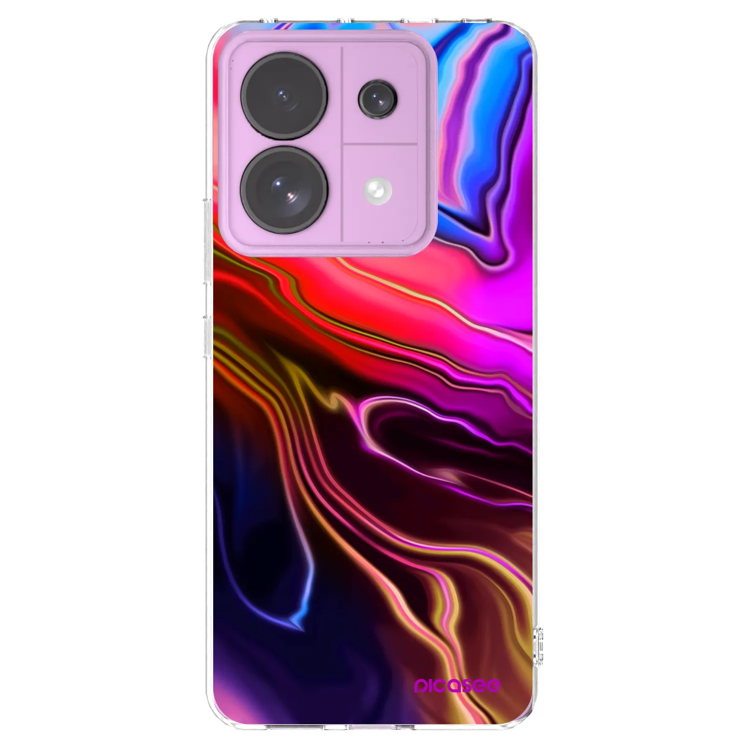 Picasee silikonový průhledný obal pro Xiaomi Redmi Note 13 Pro 5G - Electric