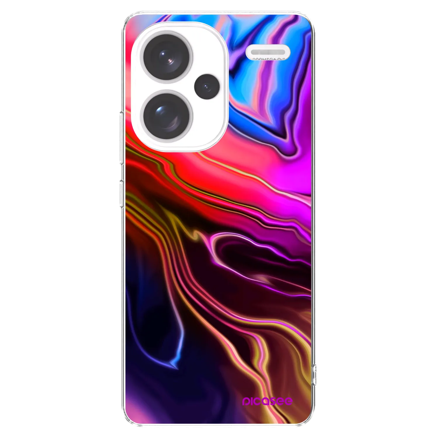 Picasee silikonový průhledný obal pro Xiaomi Redmi Note 13 Pro+ 5G - Electric