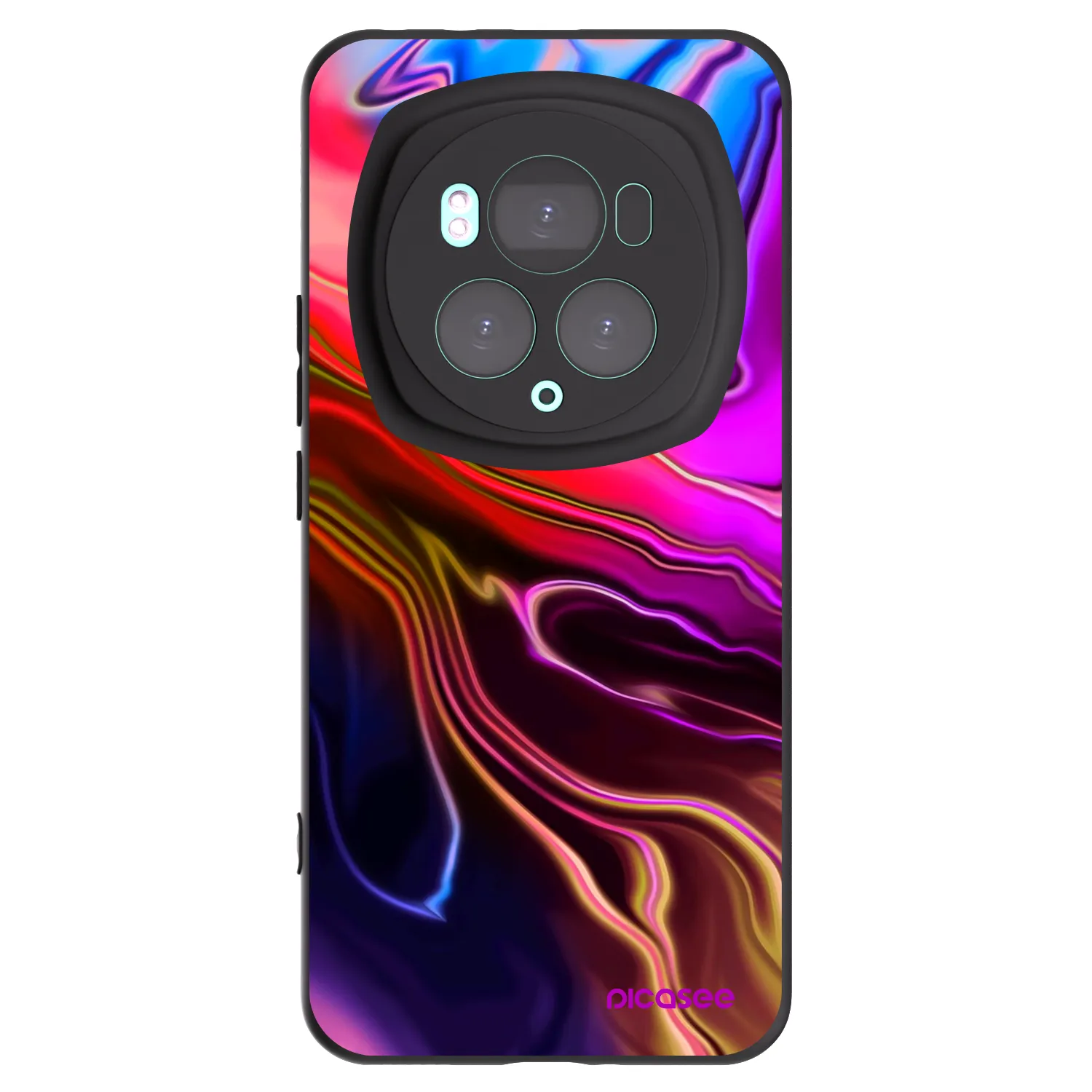 Picasee silikonový černý obal pro Honor Magic6 Pro - Electric