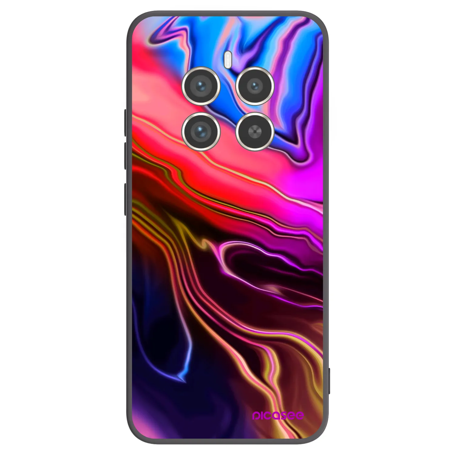 Picasee silikonový černý obal pro Realme 12 Pro 5G - Electric