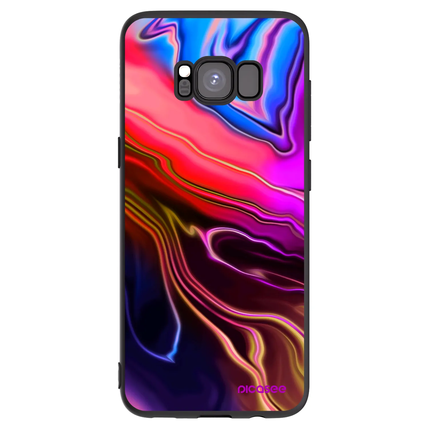 Picasee silikonový černý obal pro Samsung Galaxy S8 G950F - Electric
