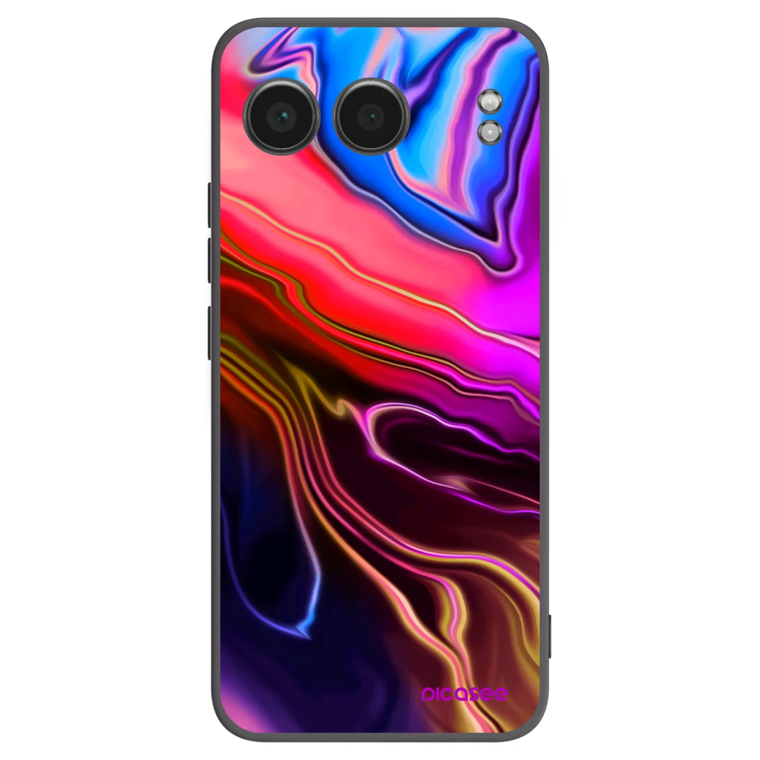 Picasee silikonový černý obal pro OnePlus Nord 4 - Electric
