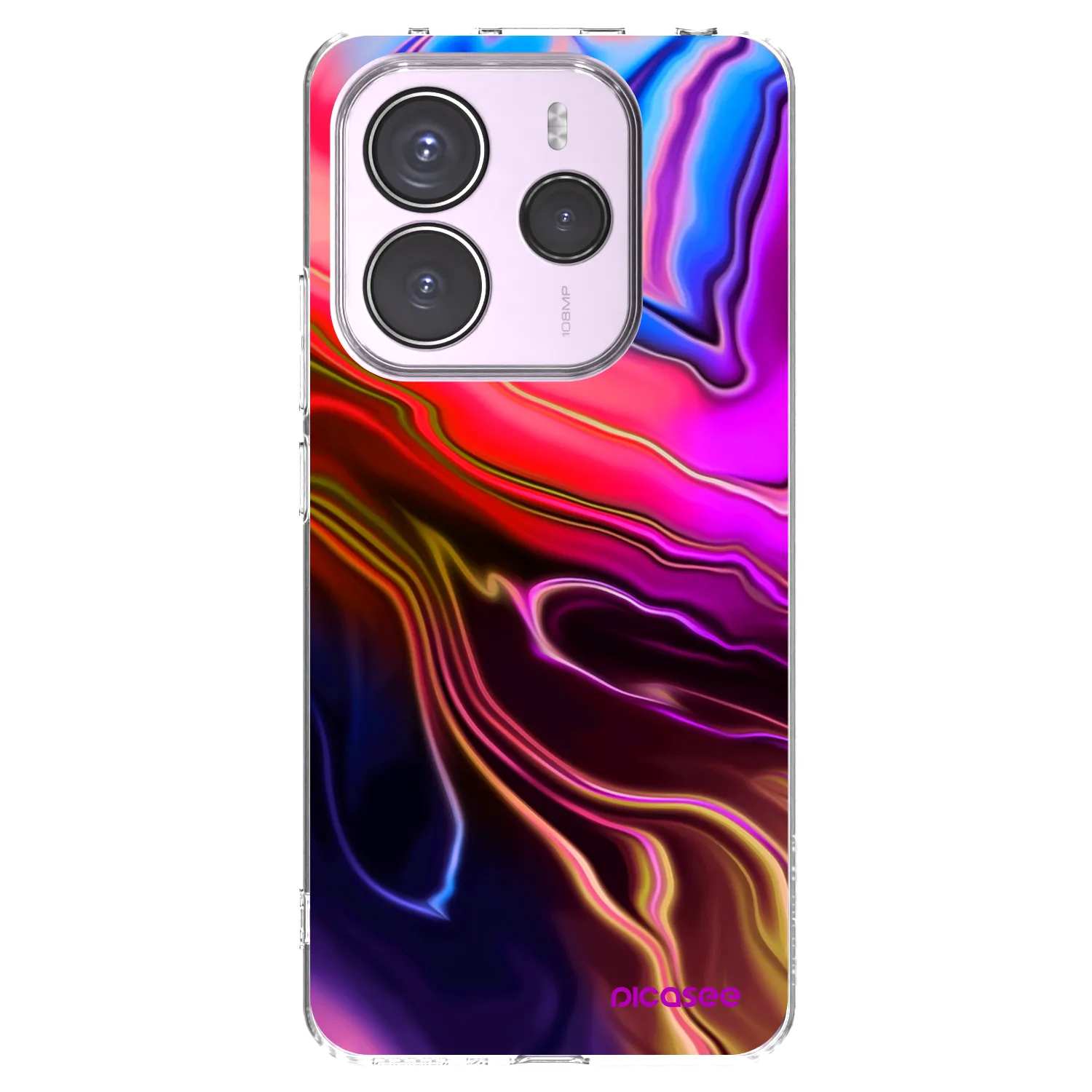 Picasee silikonový průhledný obal pro Xiaomi Redmi Note 14 5G - Electric