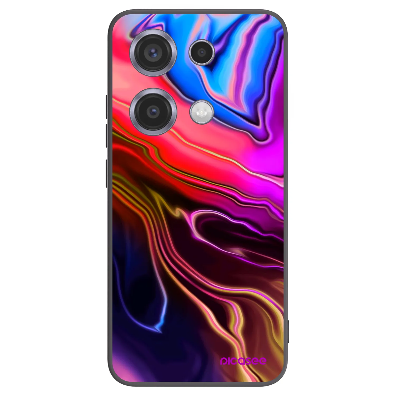 Picasee silikonový černý obal pro Xiaomi Redmi Note 14S - Electric