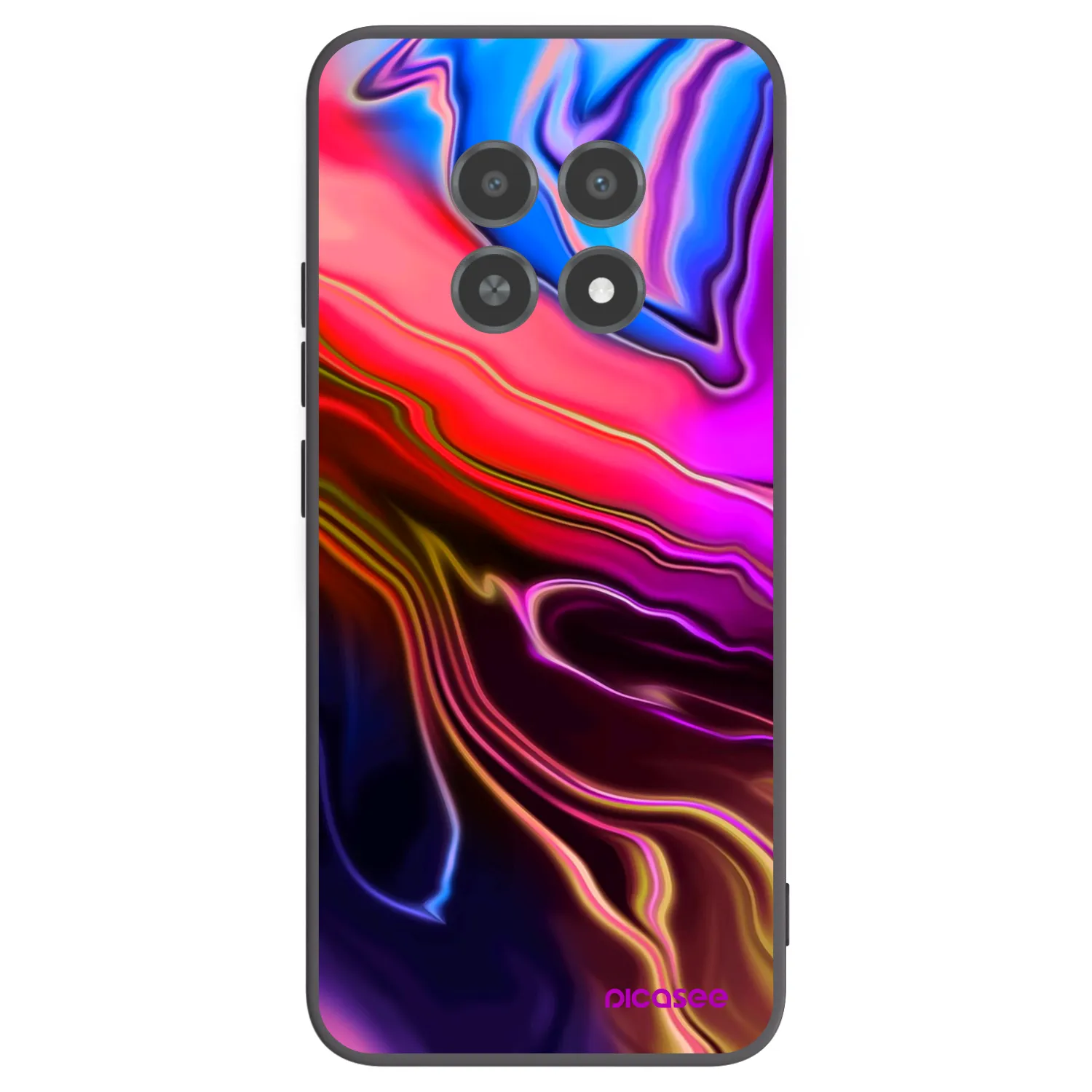 Picasee silikonový černý obal pro Realme 12X - Electric