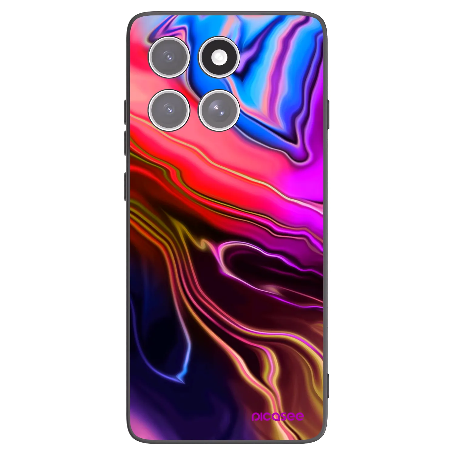 Picasee silikonový černý obal pro Motorola Edge 60 Pro - Electric