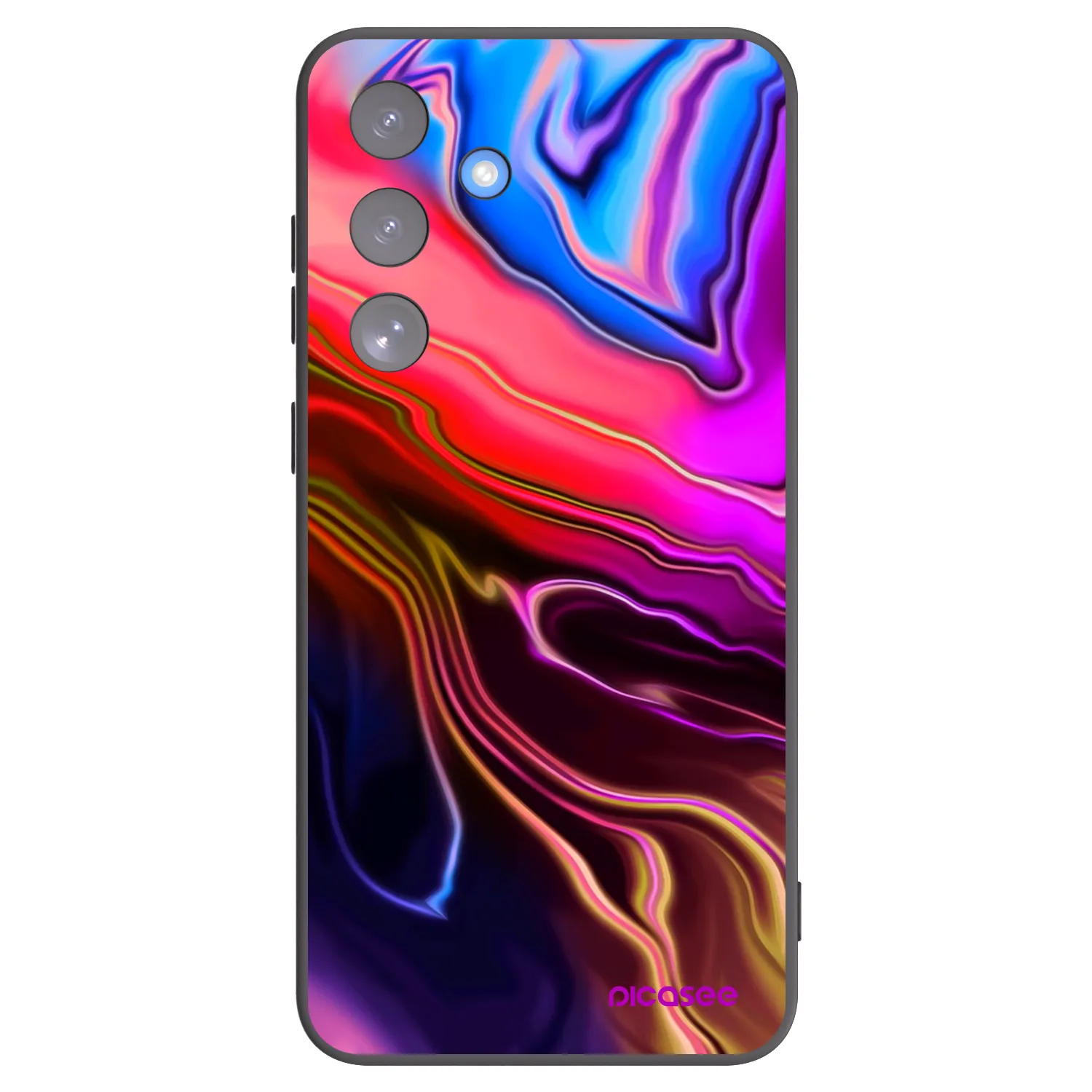 Picasee silikonový černý obal pro Samsung Galaxy S25 FE 5G - Electric