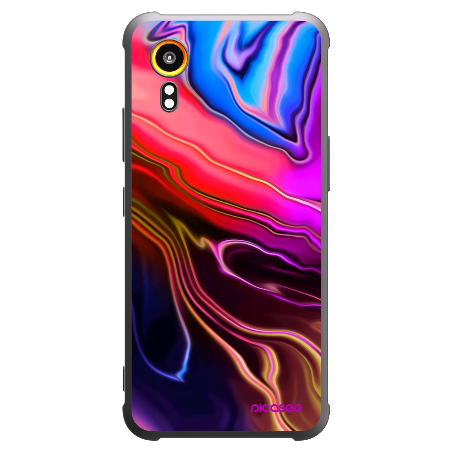 Picasee silikonový černý obal pro Samsung Galaxy Xcover 7 - Electric