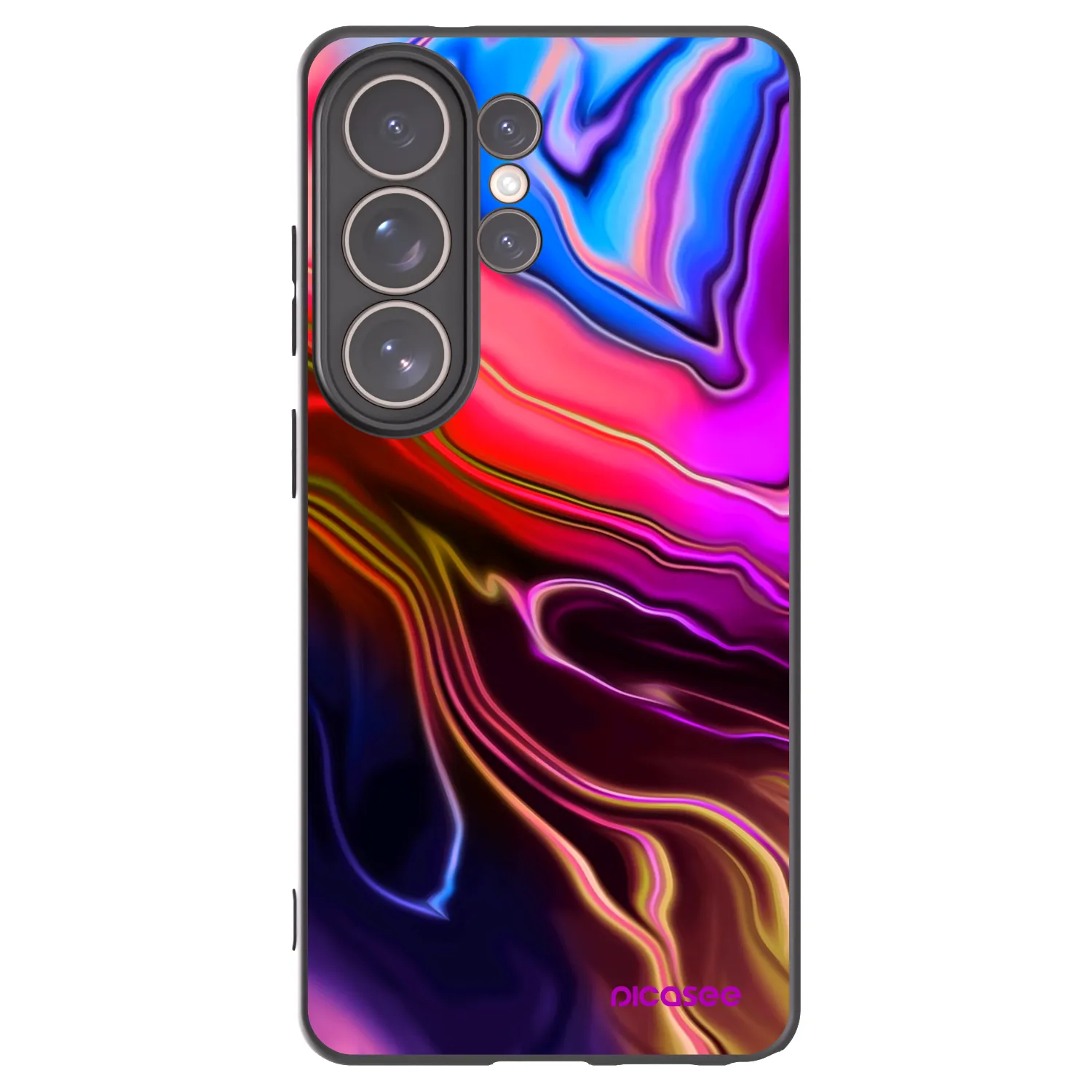 Picasee silikonový černý obal pro Samsung Galaxy S26 Ultra - Electric
