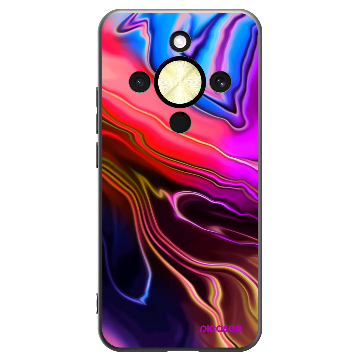 Picasee silikonový černý obal pro Honor Magic8 Lite 5G - Electric