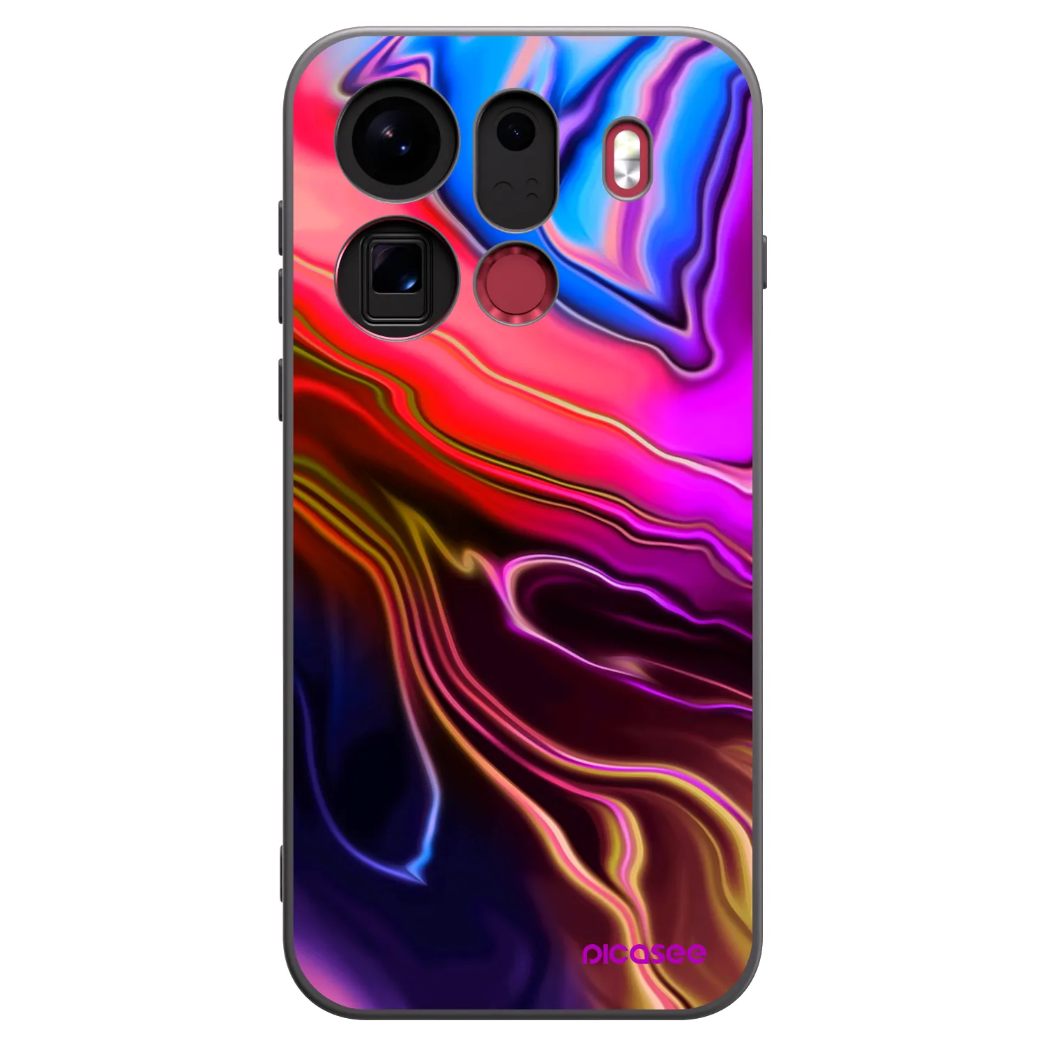 Picasee silikonový černý obal pro OPPO Find X9 Pro - Electric