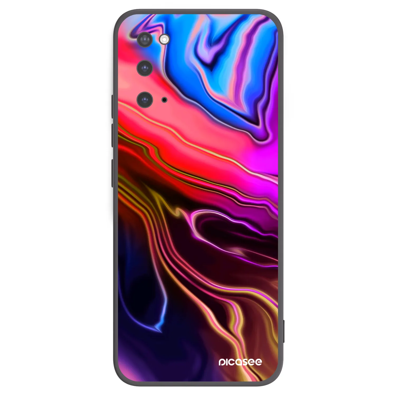 Picasee silikonový černý obal pro Samsung Galaxy S20 G980F - Electric