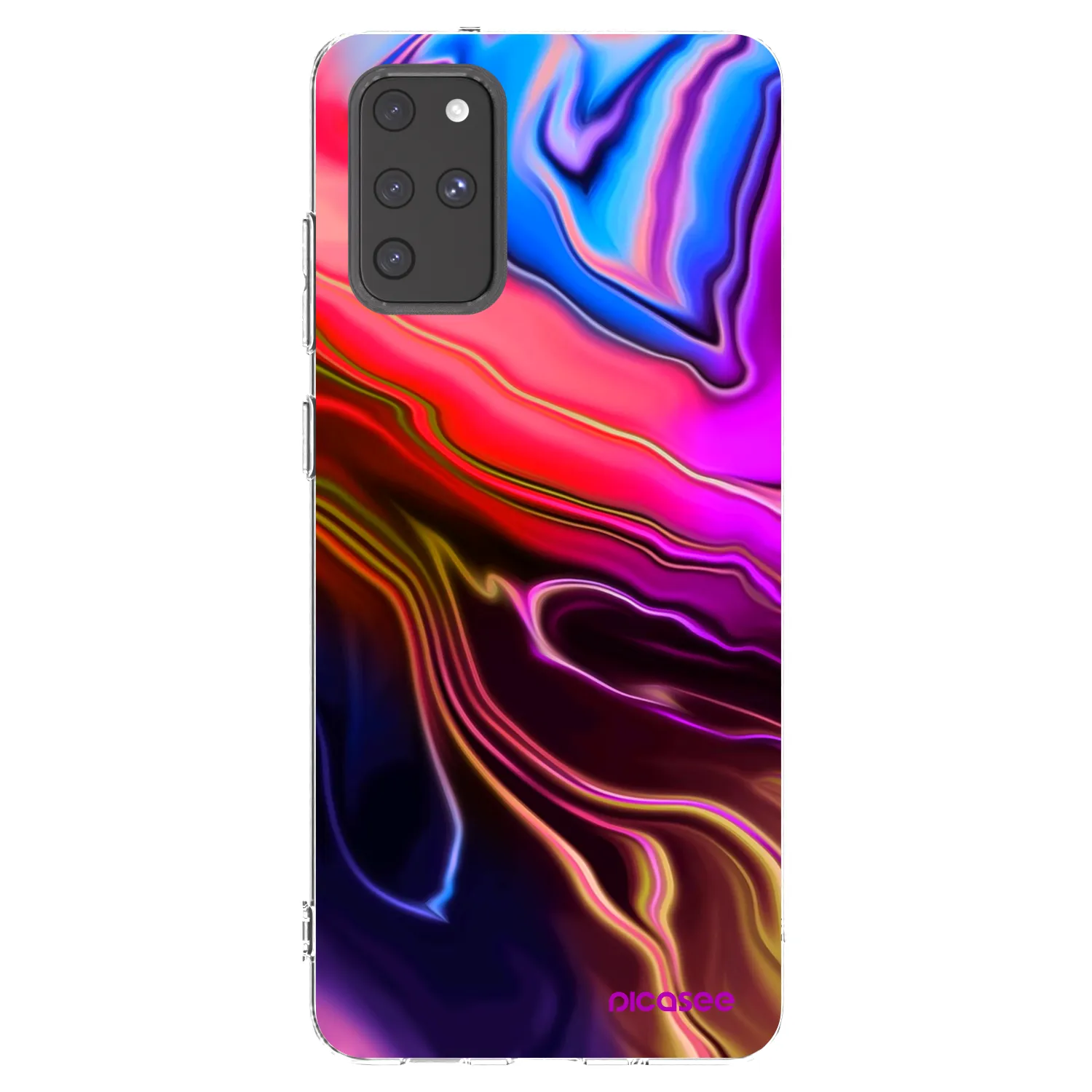 Picasee silikonový průhledný obal pro Samsung Galaxy S20+ G985F - Electric