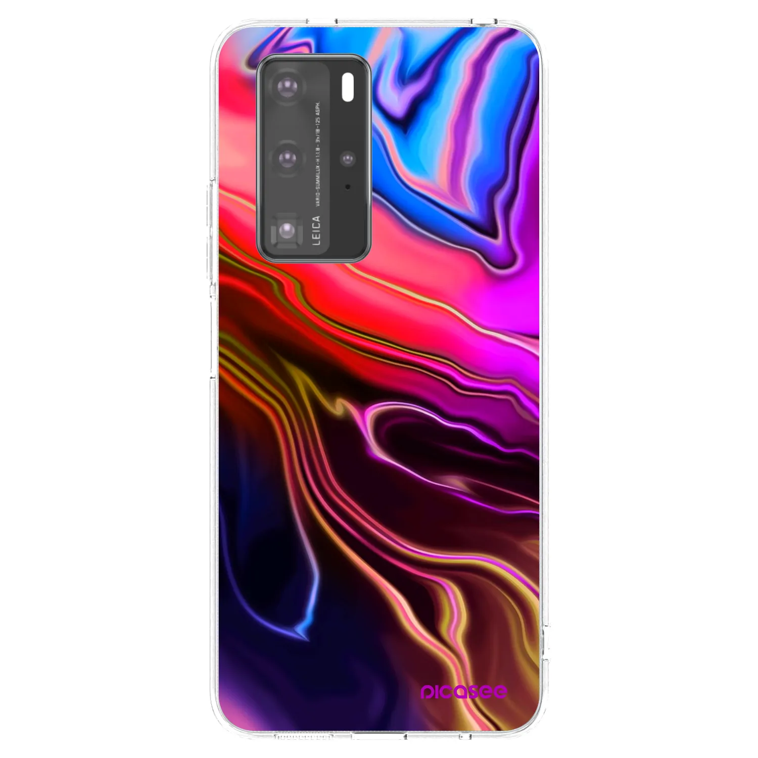 Picasee silikonový průhledný obal pro Huawei P40 Pro - Electric