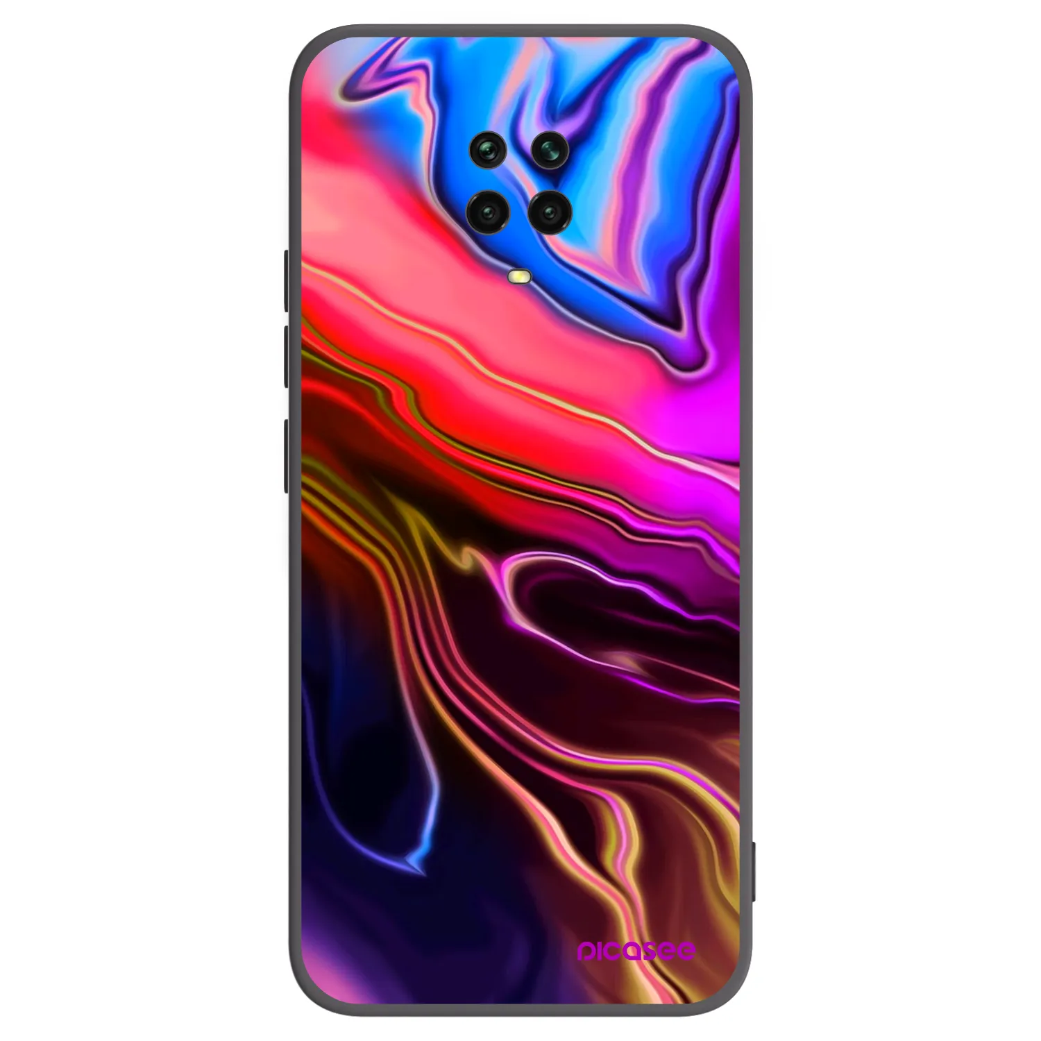 Picasee silikonový černý obal pro Xiaomi Redmi Note 9 Pro - Electric