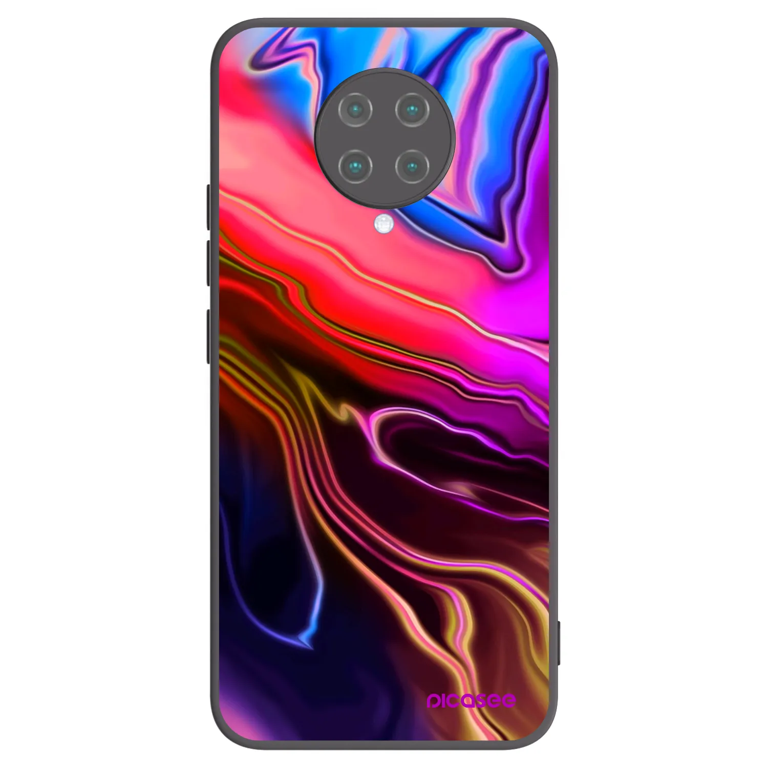 Picasee silikonový černý obal pro Xiaomi Poco F2 Pro - Electric