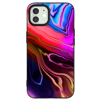 Picasee silikonový černý obal pro Apple iPhone 12 - Electric