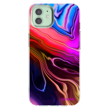 Picasee silikonový průhledný obal pro Apple iPhone 12 Pro - Electric