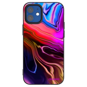 Picasee silikonový černý obal pro Apple iPhone 12 mini - Electric