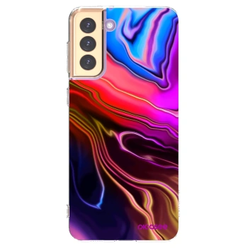 Picasee silikonový průhledný obal pro Samsung Galaxy S21+ 5G G996F - Electric