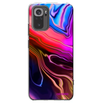 Picasee silikonový průhledný obal pro Xiaomi Redmi Note 10 - Electric