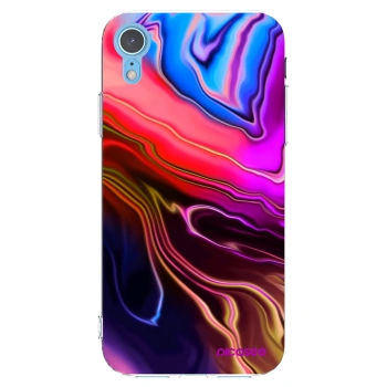 Picasee silikonový průhledný obal pro Apple iPhone XR - Electric