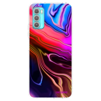 Picasee silikonový průhledný obal pro Motorola Moto G60 - Electric