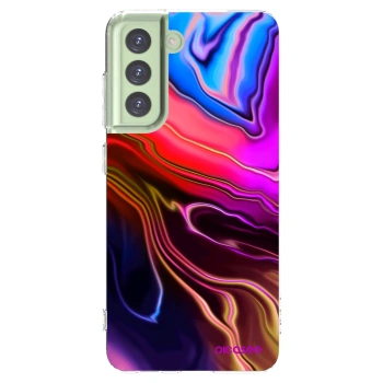 Picasee silikonový průhledný obal pro Samsung Galaxy S21 FE 5G - Electric