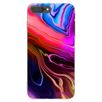 Picasee silikonový průhledný obal pro Apple iPhone 7 Plus - Electric