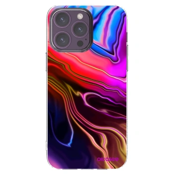Picasee silikonový průhledný obal pro Apple iPhone 14 Pro Max - Electric