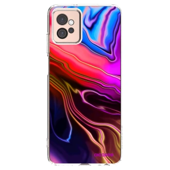 Picasee silikonový průhledný obal pro Motorola Moto G32 - Electric