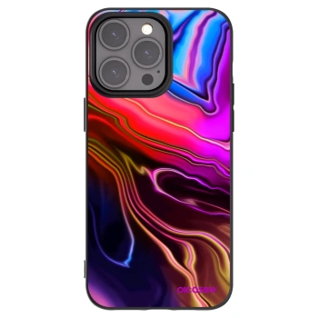 Picasee silikonový černý obal pro Apple iPhone 15 Pro Max - Electric