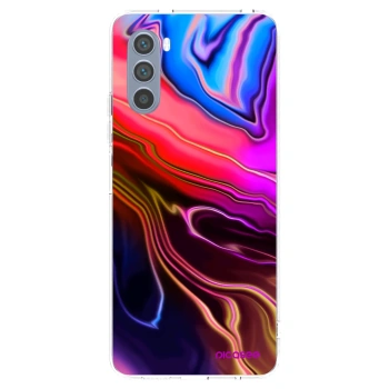 Picasee silikonový průhledný obal pro Motorola Moto G62 - Electric