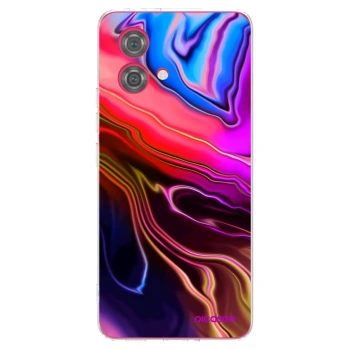 Picasee silikonový průhledný obal pro Motorola Moto G84 5G - Electric