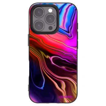 Picasee silikonový černý obal pro Apple iPhone 16 Pro - Electric
