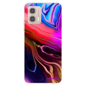 Picasee silikonový průhledný obal pro Motorola Moto G53 5G - Electric