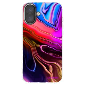 Picasee silikonový průhledný obal pro Apple iPhone 16 Plus - Electric