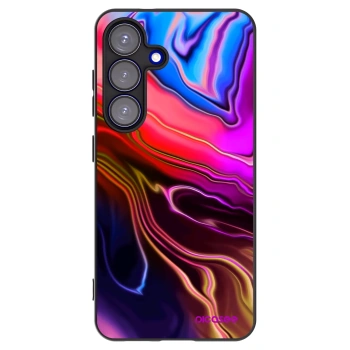 Picasee silikonový černý obal pro Samsung Galaxy S25 5G - Electric